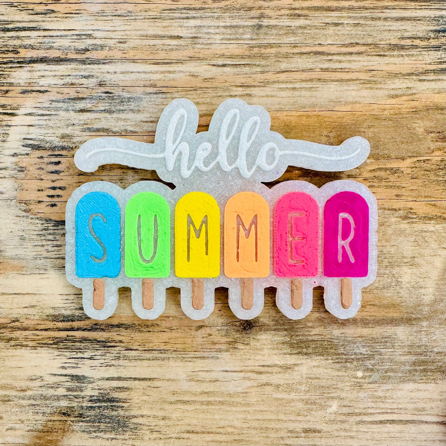 “Hello Summer” Popsicle Car Freshie