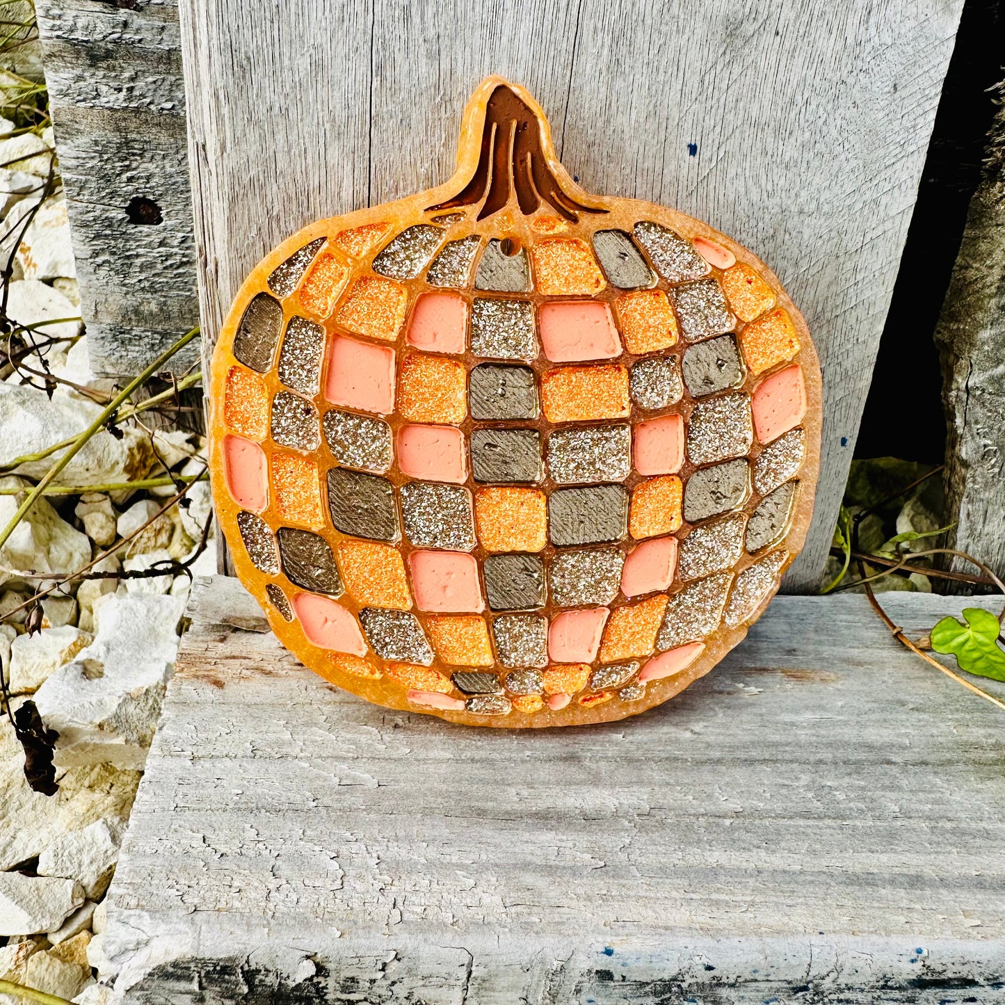 Fall Disco Pumpkin Car Freshie
