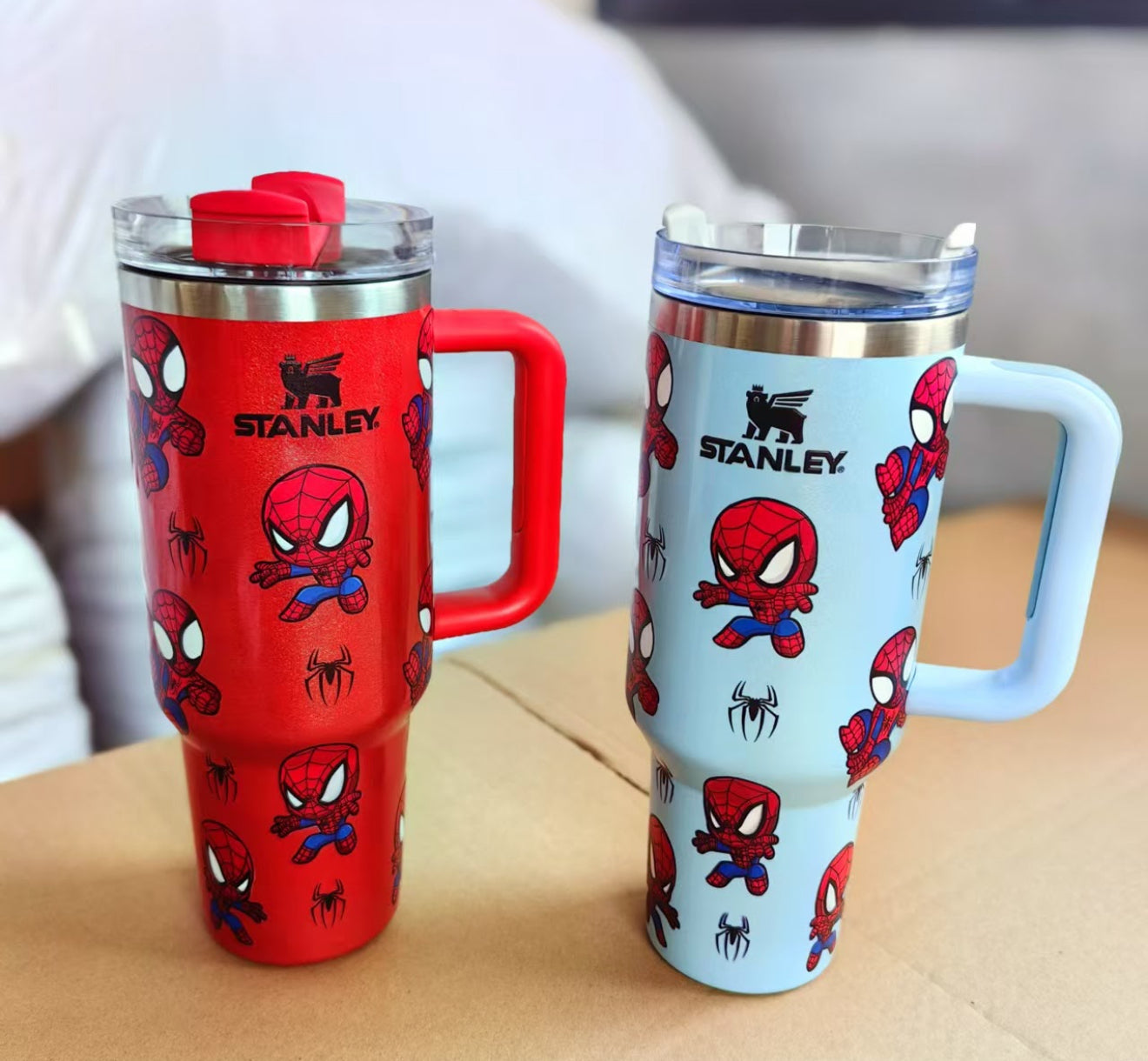 40oz Spider Man Stanley