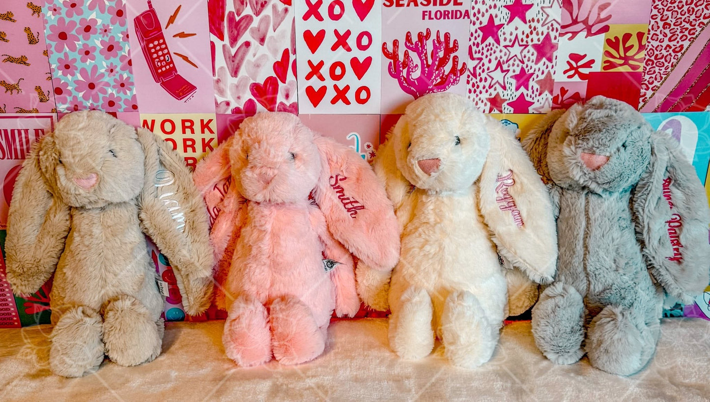 Embroidered Personalized Name Easter Bunny