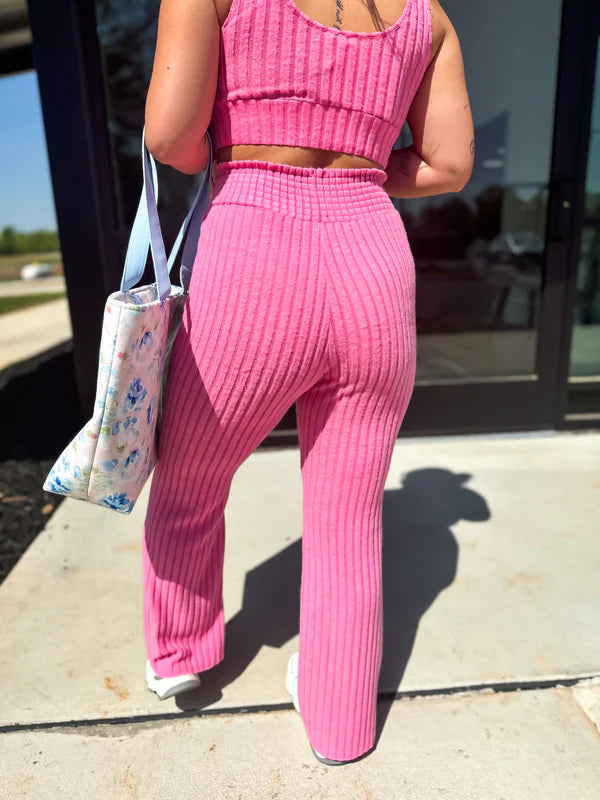 2 Piece Ribbed Hacci Cozy Summer Set