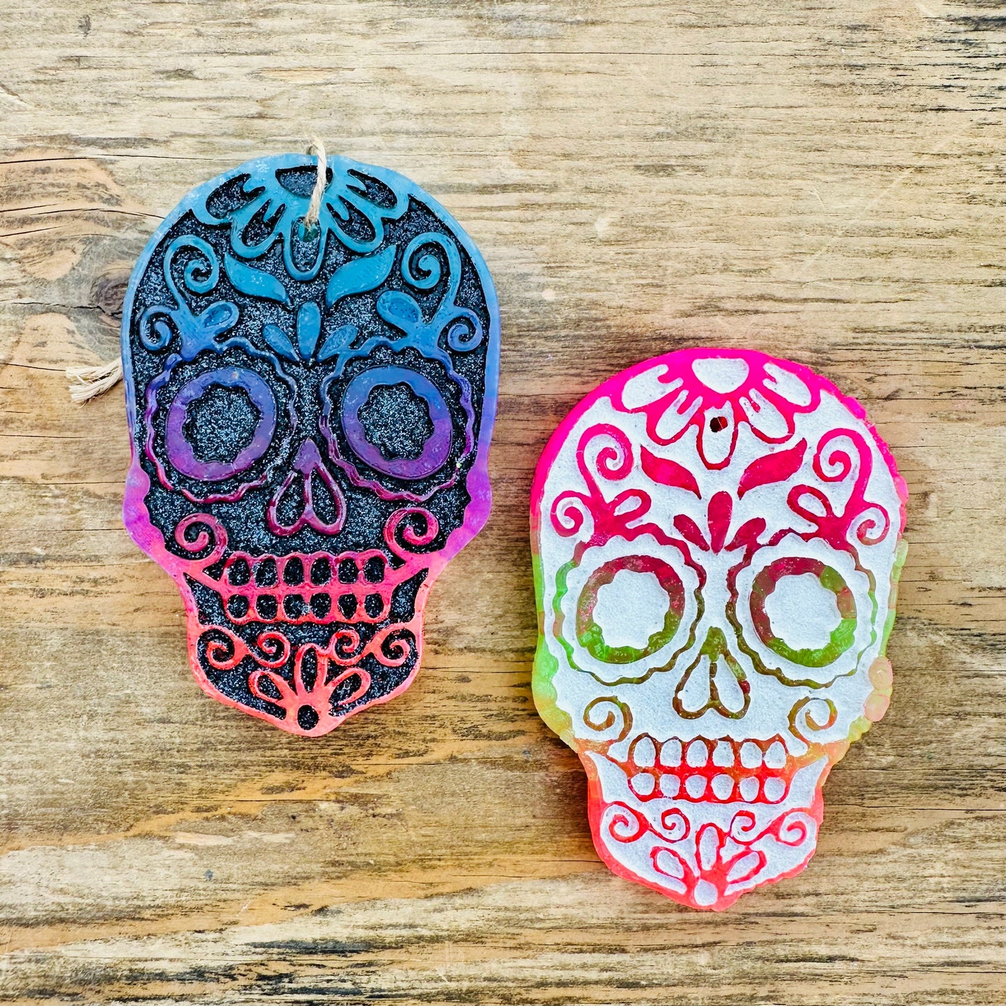 Halloween Sugar Skull Car Freshie