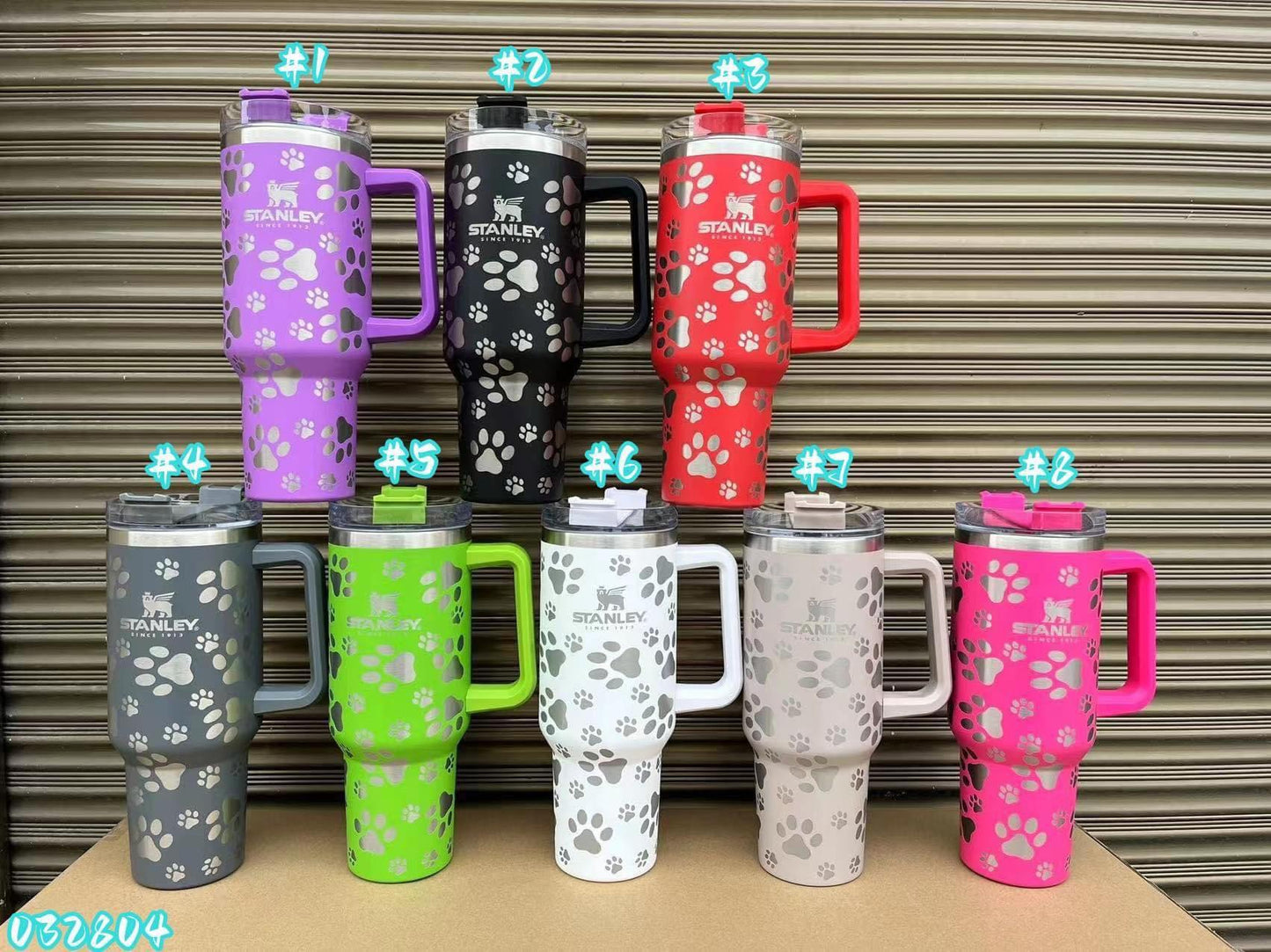 40oz Paw Print Stanley