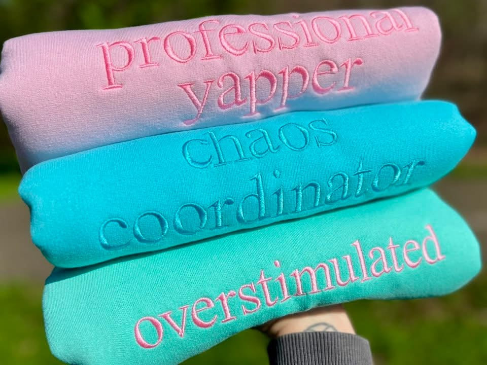 Times Roman Sayings - Crewneck Pullovers