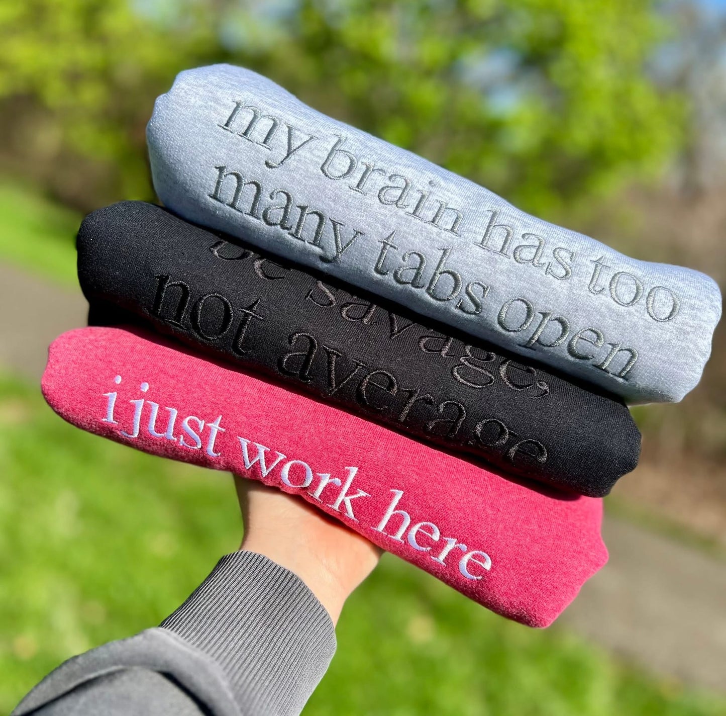 Times Roman Sayings - Crewneck Pullovers