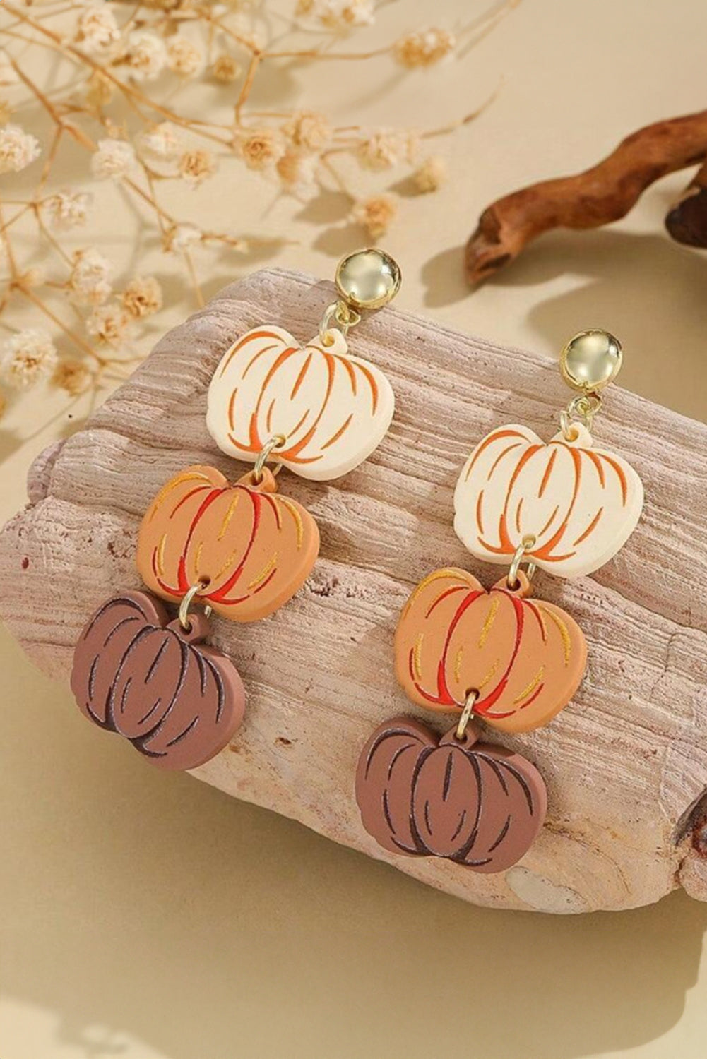 Pumpkin Earrings RTS