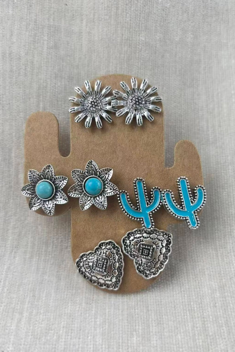 4-Pair Boho Earring Set β Mix & Match Daily Styles π΅πΈπ