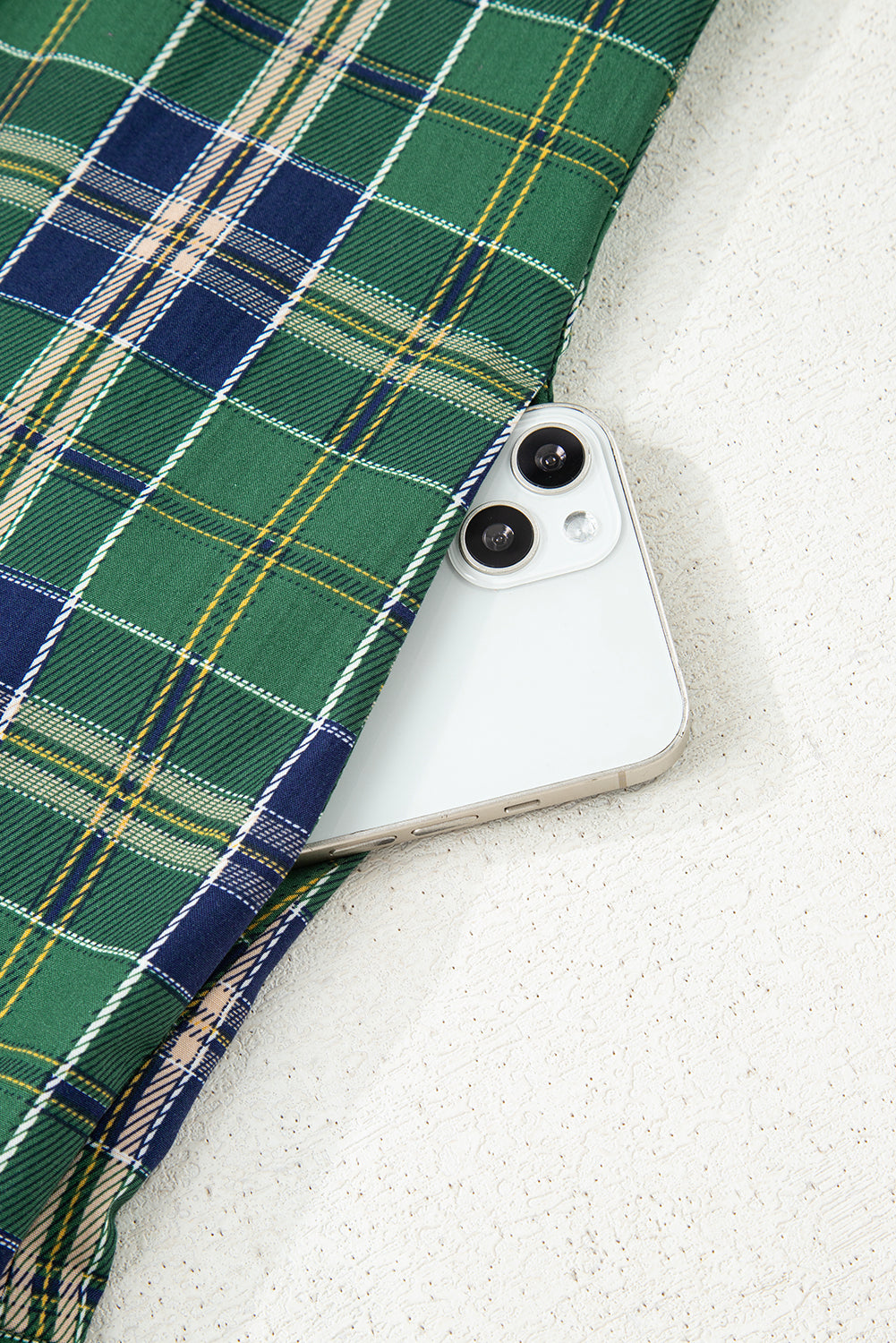 Green Plaid Frilly Dress RTS