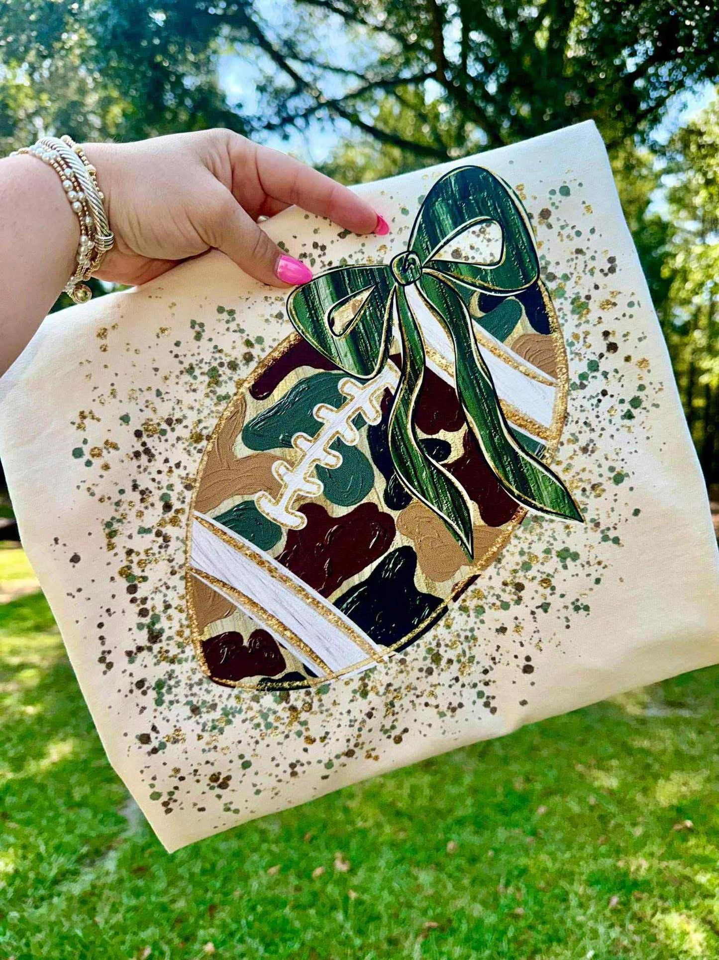 Camo Football Tee - Youth