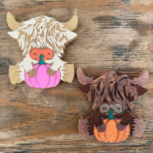 Fall Highland Cow Car Freshie