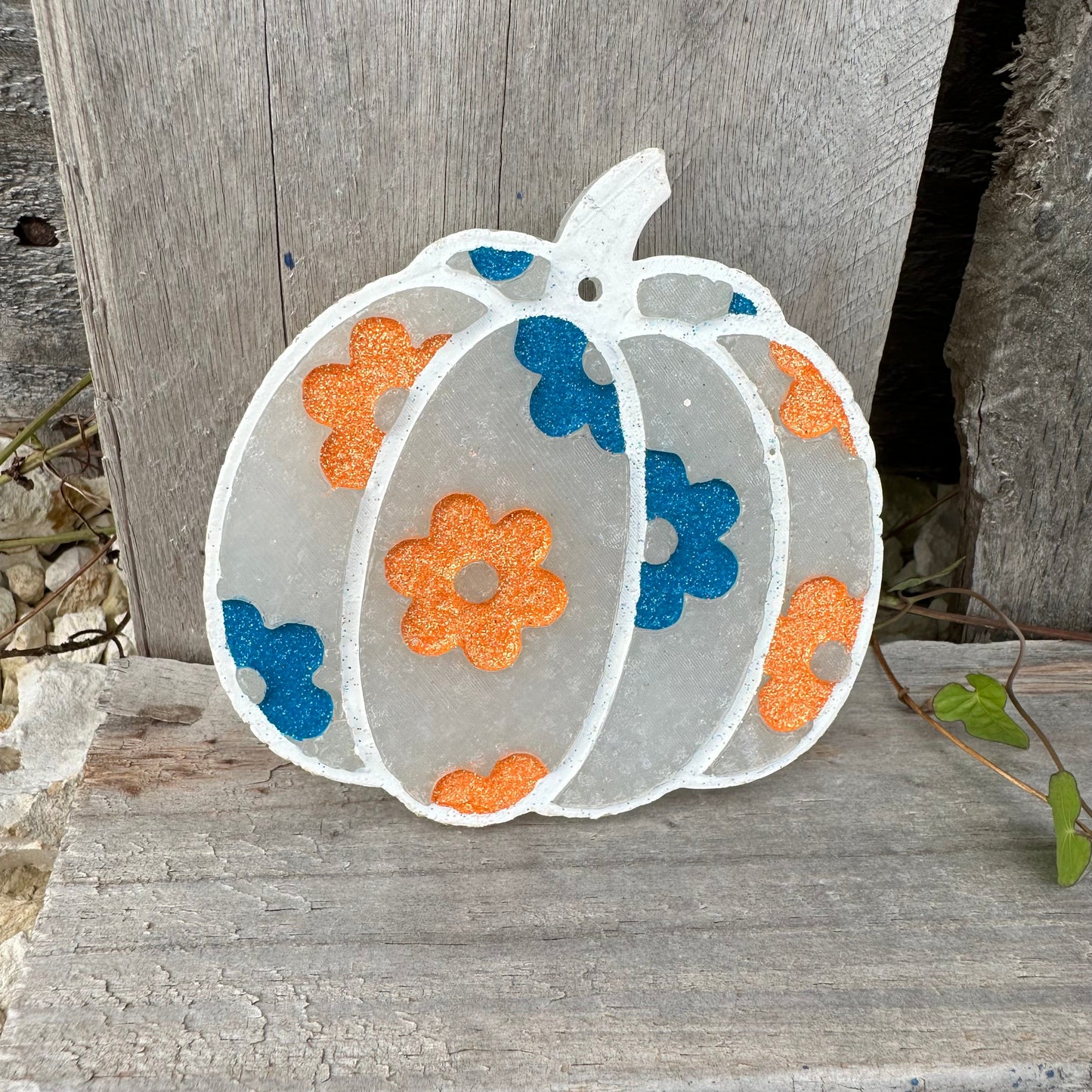 Fall Flower Pumpkin Car Freshie