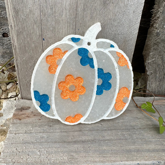 Fall Flower Pumpkin Car Freshie