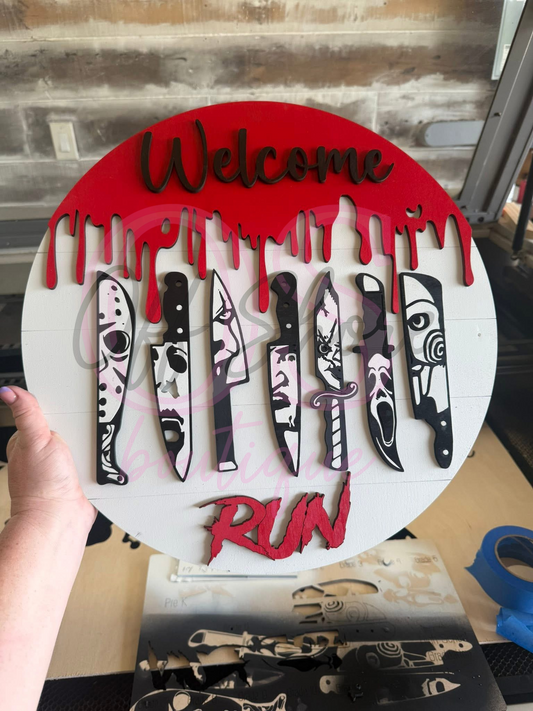 Welcome/Run Sign