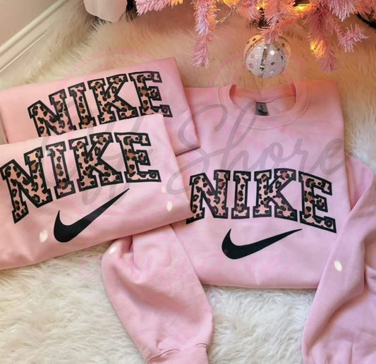 Custom "Nike" & NorthFace" Cheetah Pullovers