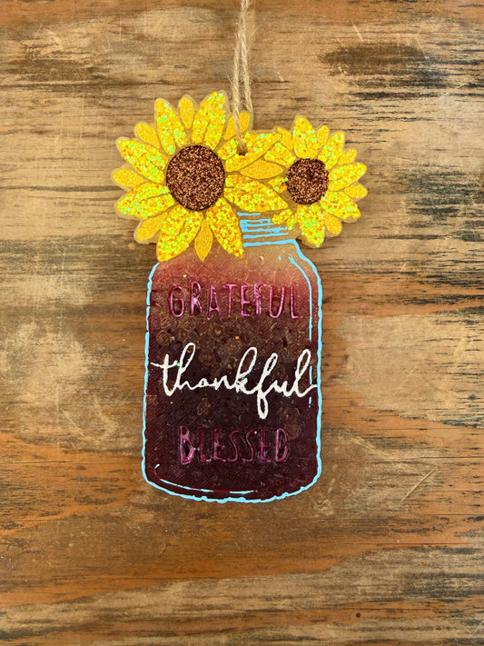 Fall Mason Jar Car Freshie