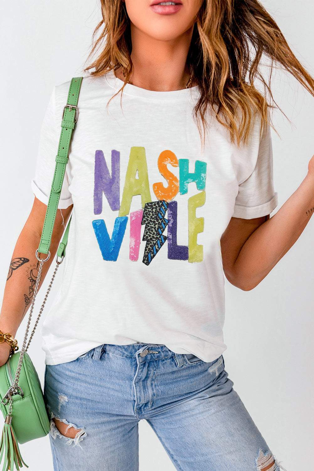 White Lightening Nashville Graphic Crewneck RTS