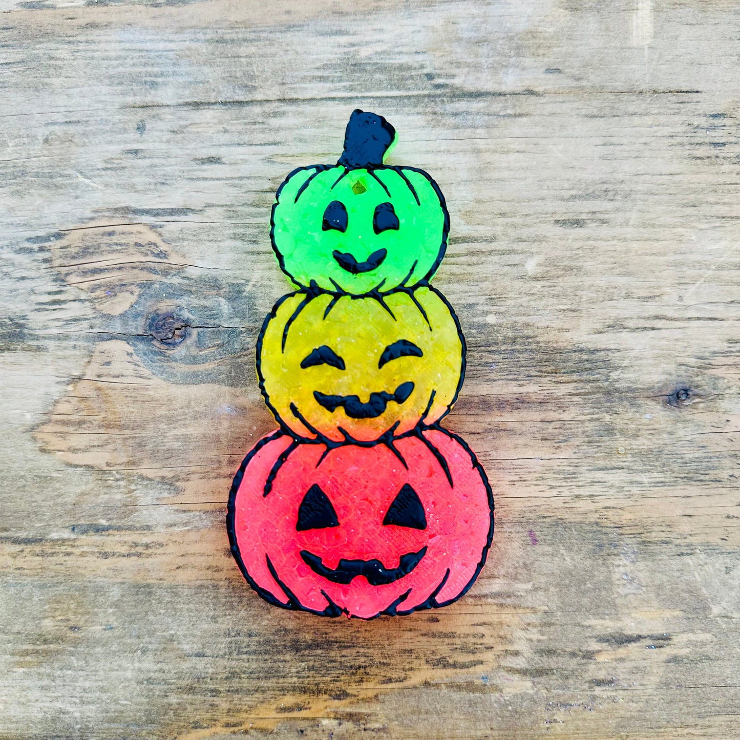Halloween Triple Stack Jack-o-Lantern Car Freshie