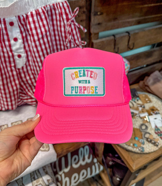 Created With A Purpose Trucker Hat