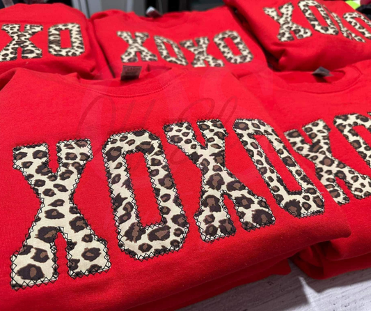 XOXO Cheetah Crewneck