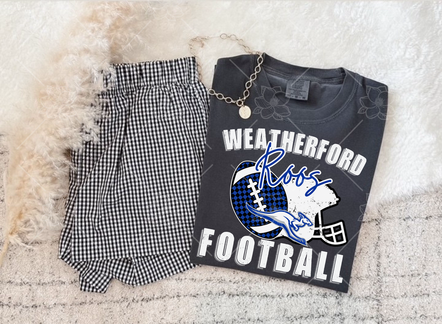 Custom football tee- Multiple Styles