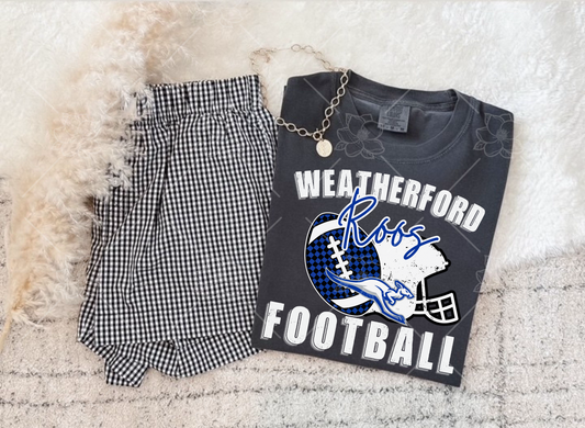 Custom football tee- Multiple Styles