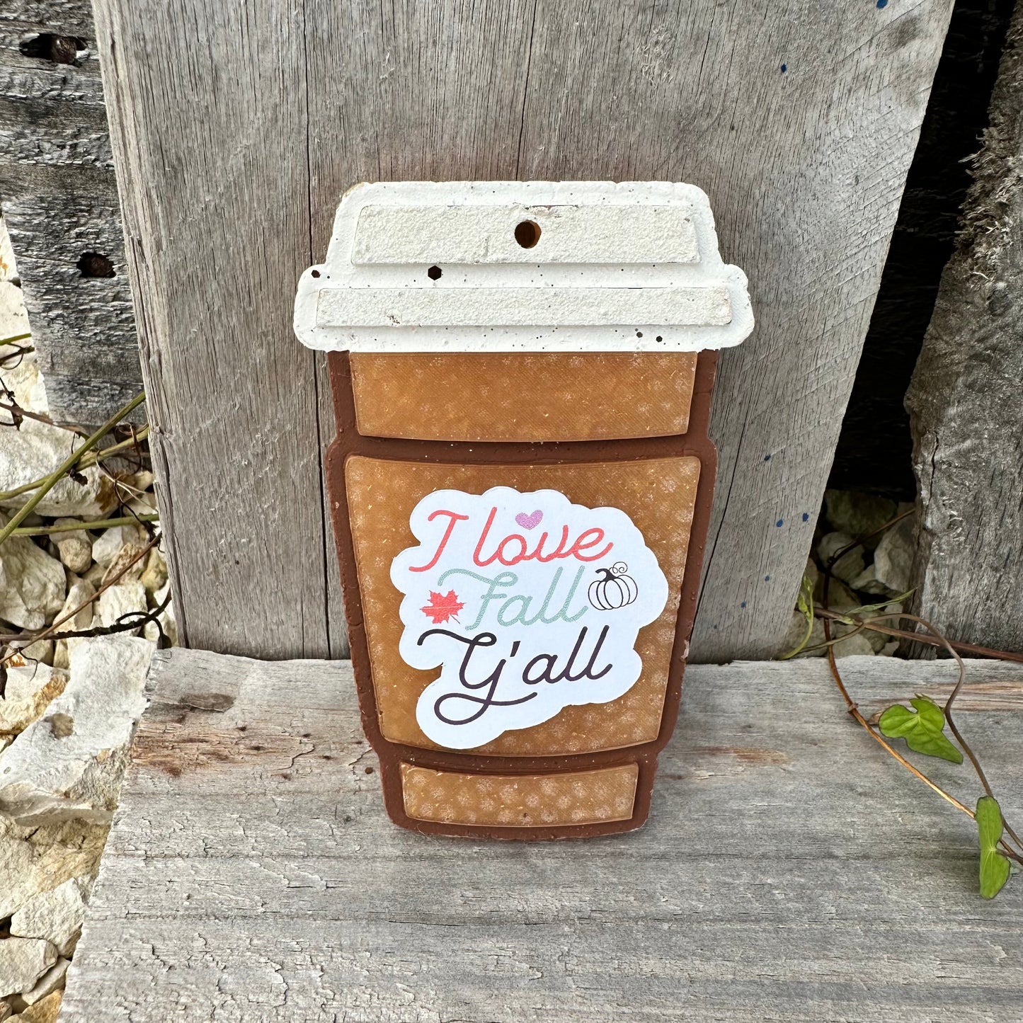 Fall Coffee Cup Car Freshie