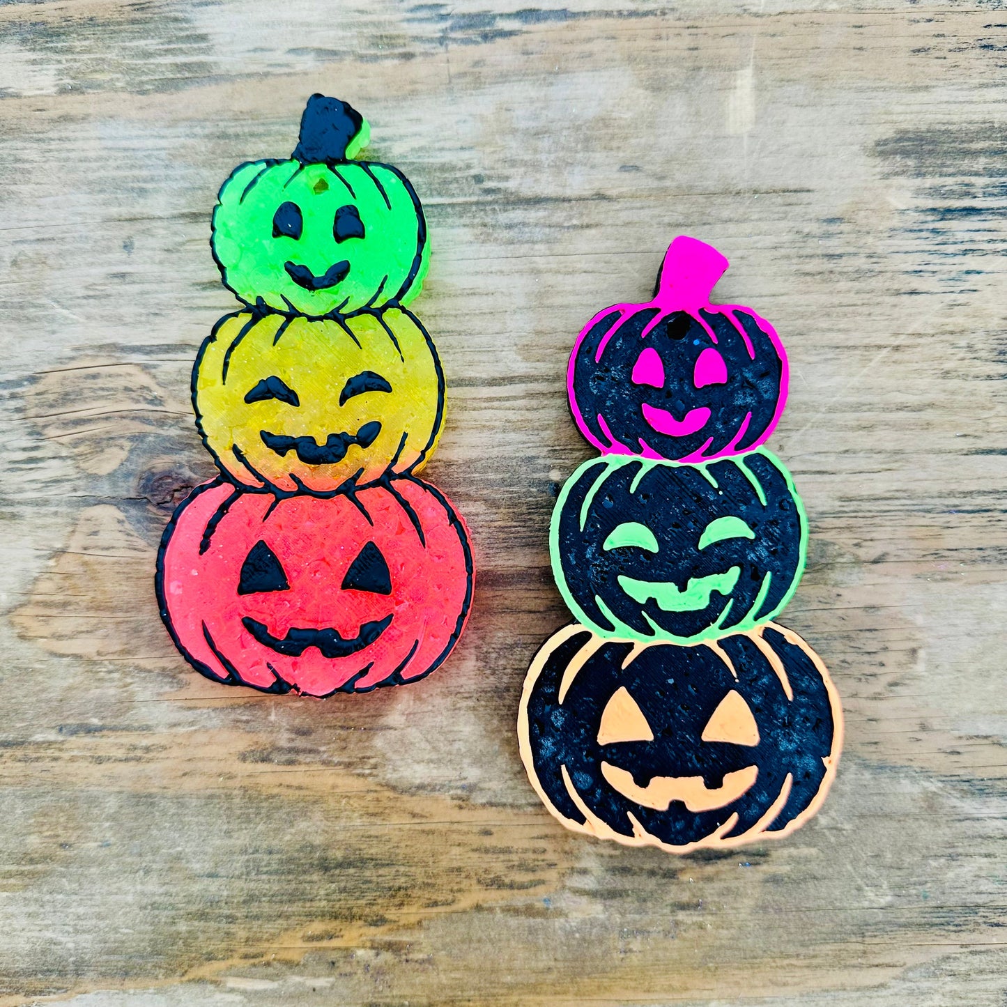 Halloween Triple Stack Jack-o-Lantern Car Freshie