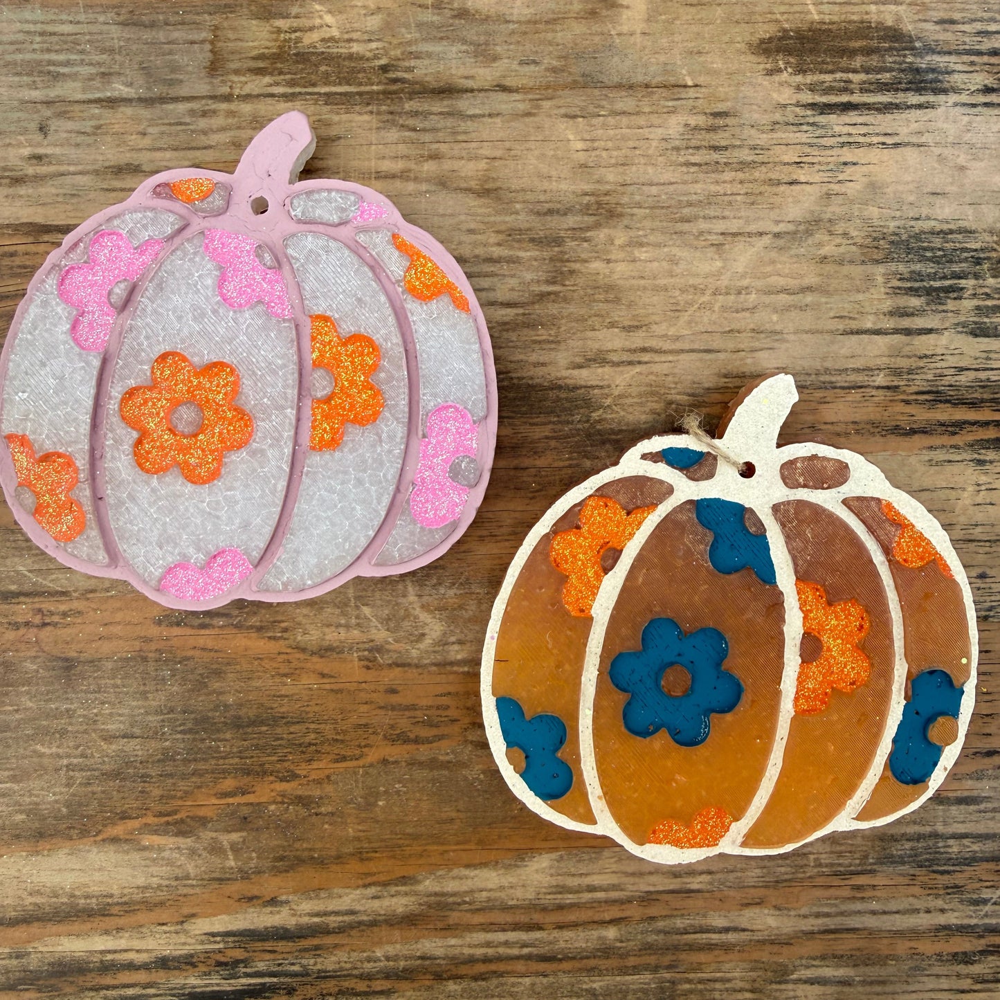 Fall Flower Pumpkin Car Freshie