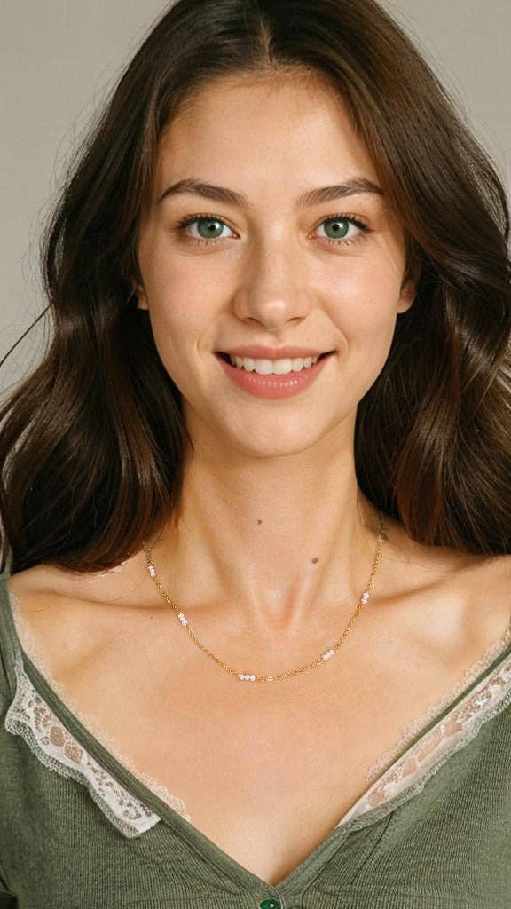 Dainty Pearls - 18K Gold Plated, Waterproof Necklace