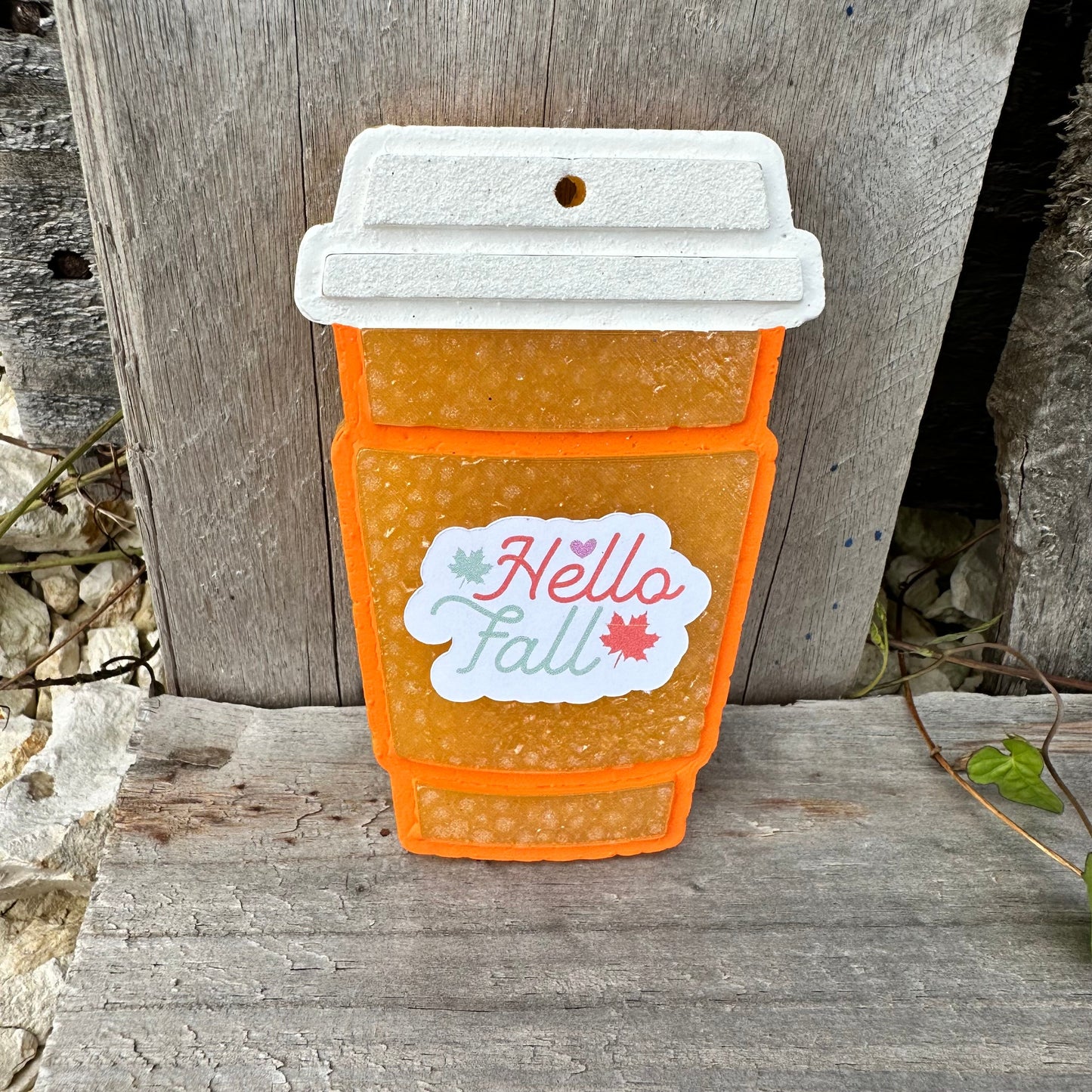 Fall Coffee Cup Car Freshie