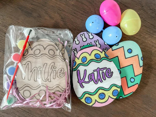 DIY Easter Paint Kits – Includes Paint, Brushes & 3 Eggs (One Personalized)