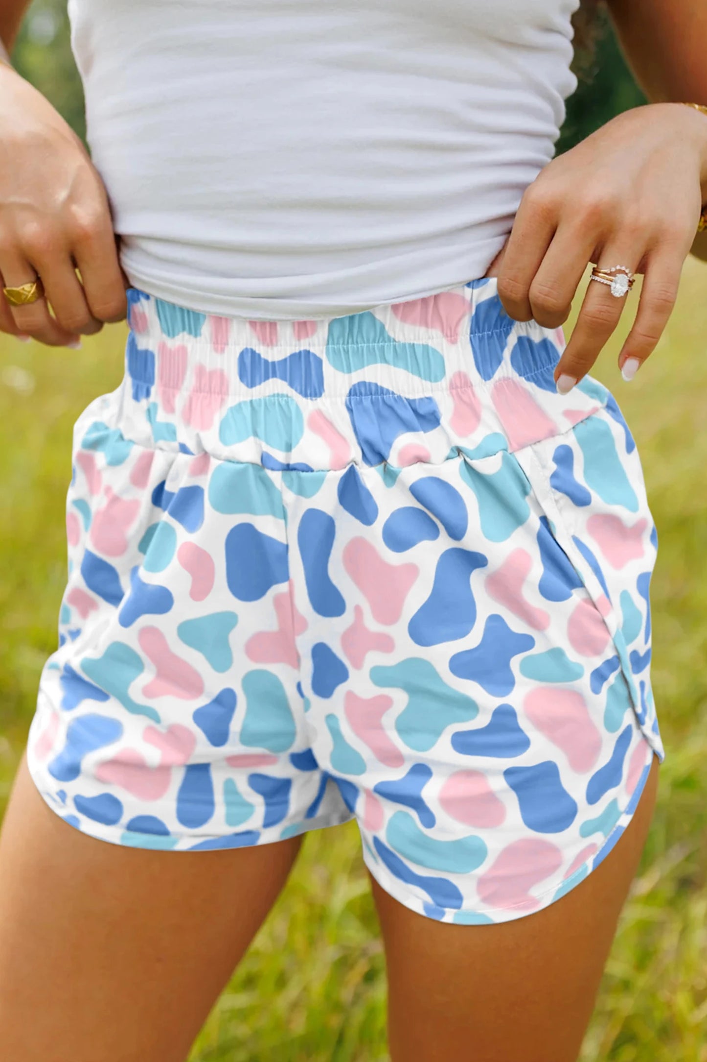 Blue/Pink Camo Swish Shorts