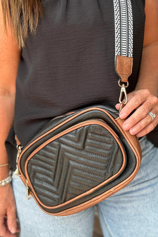 Black Leather Shoulder Bag RTS