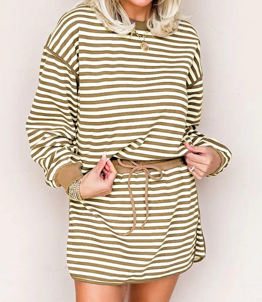 Stripe Pullover Set LT