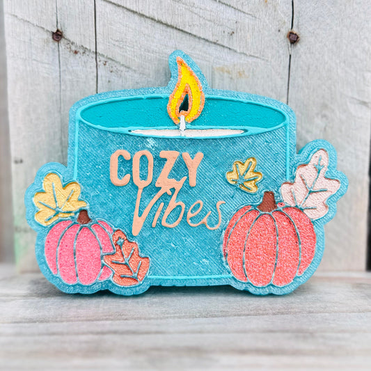 Fall “Cozy Vibes” Candle Car Freshie