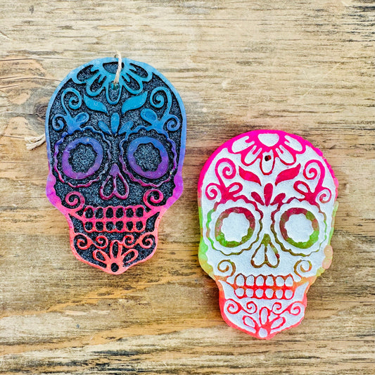 Halloween Sugar Skull Car Freshie