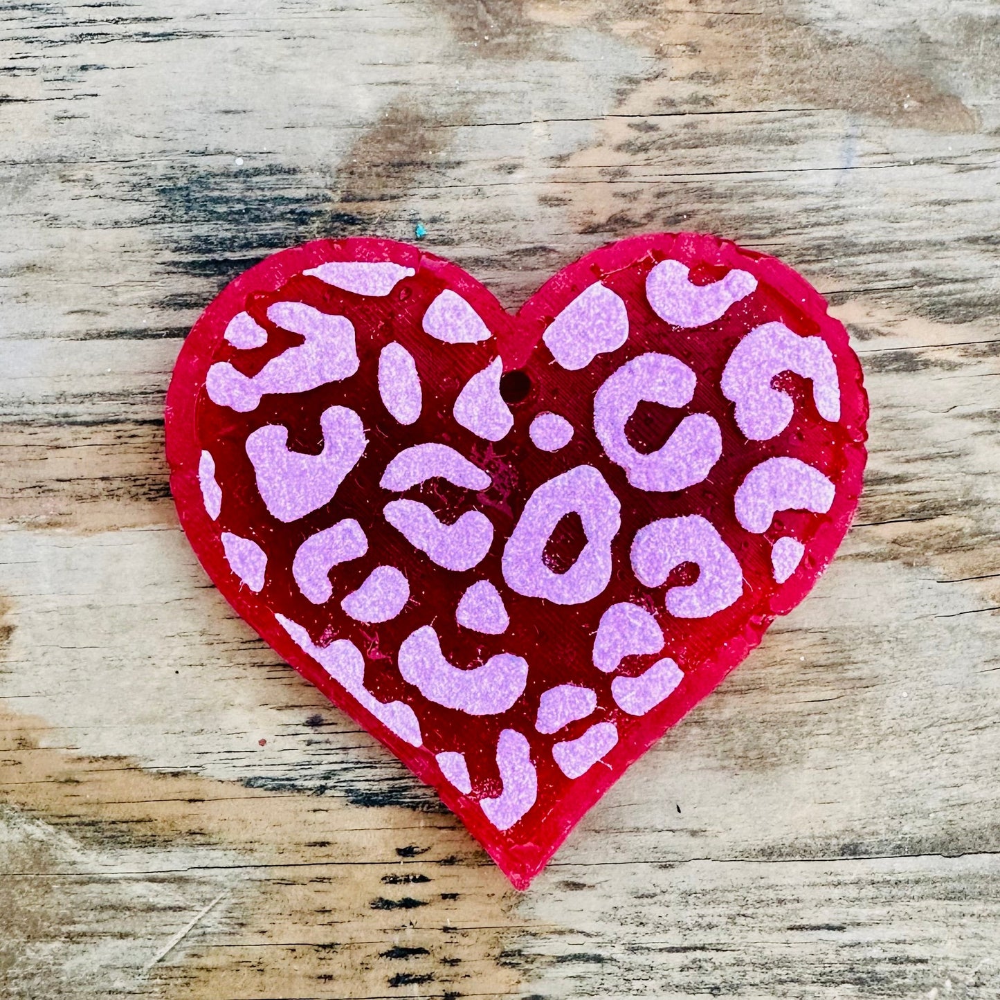 2026 Valentine Leopard Heart Car Freshie