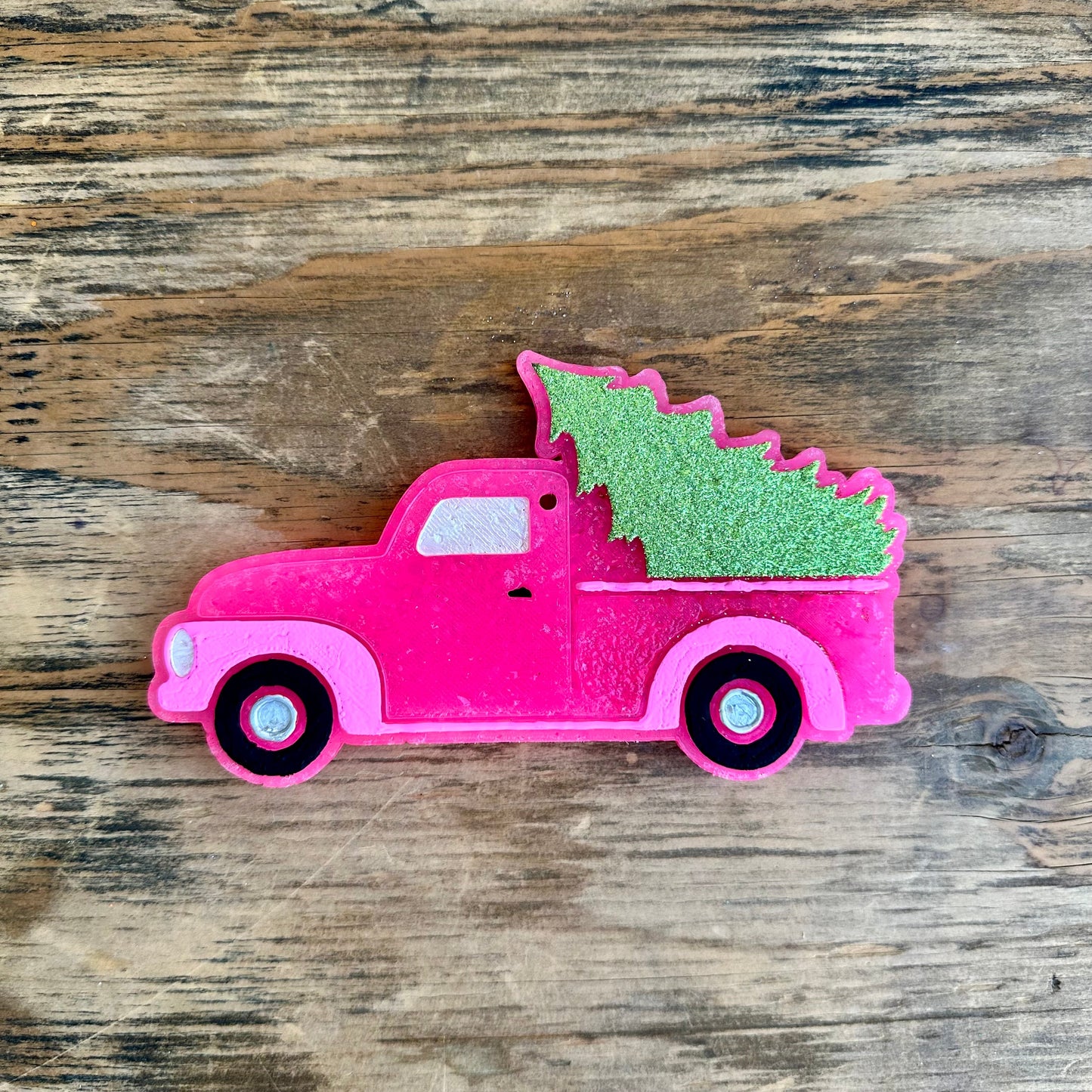 Christmas Truck with Tree Car Freshie