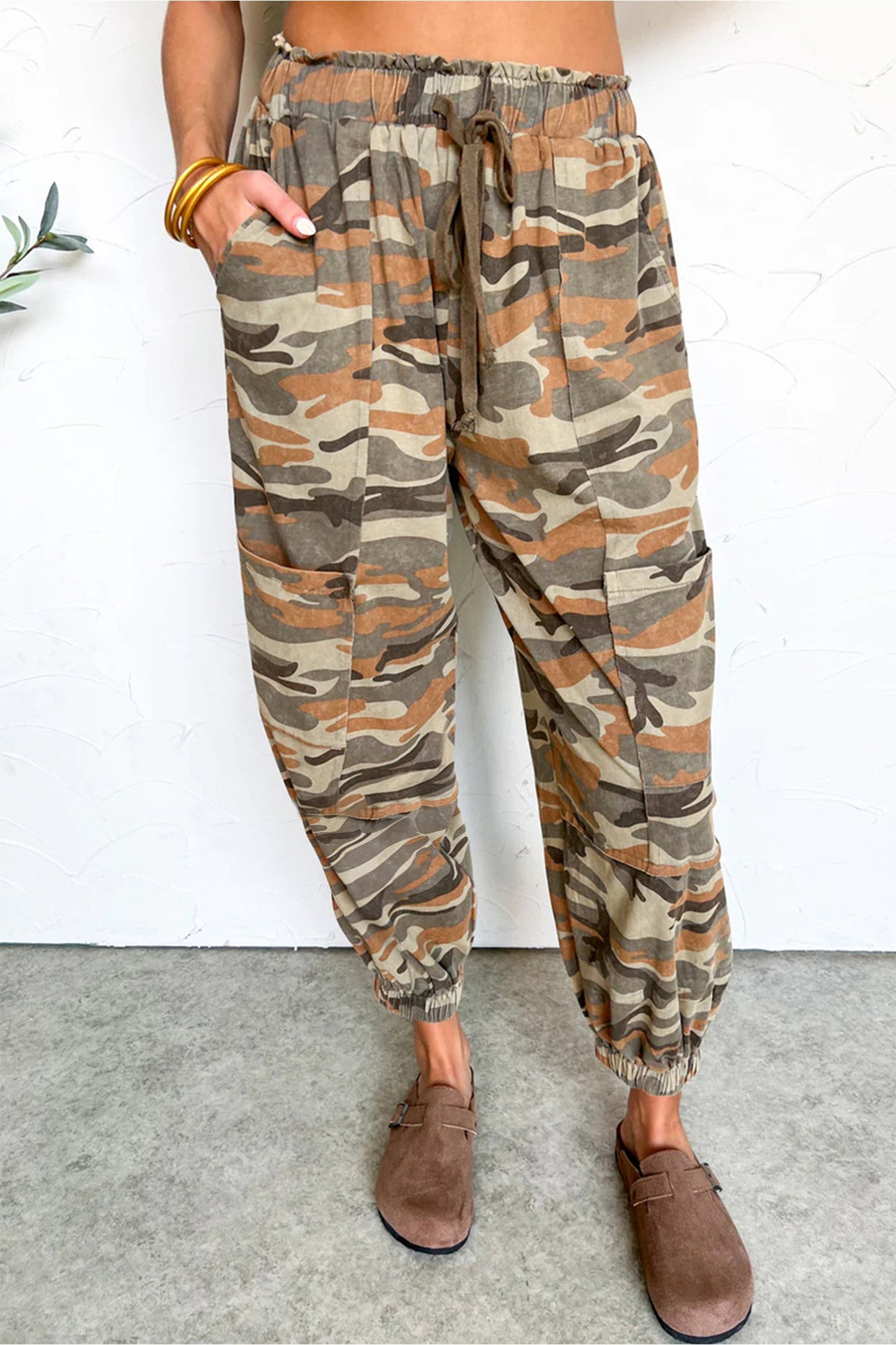 Green Camo Jogger Pants LT