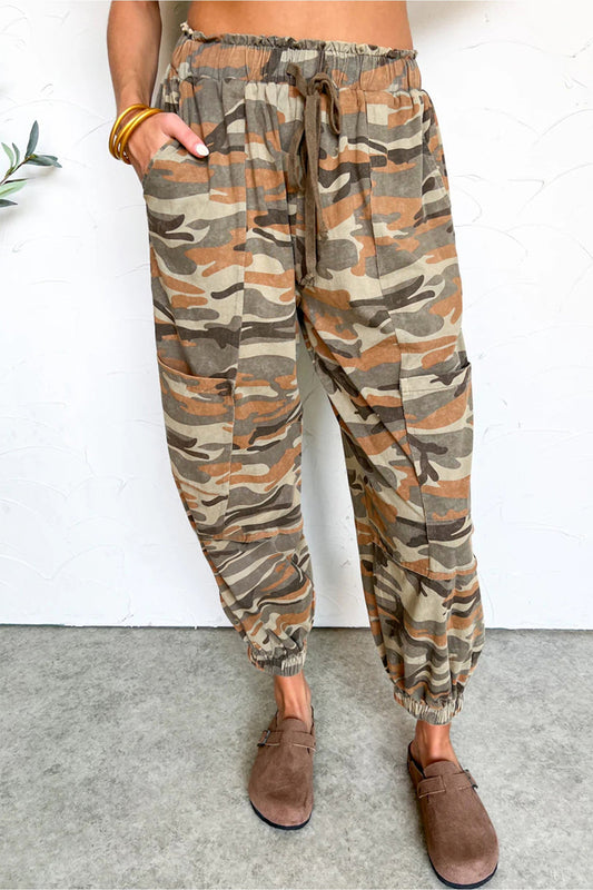 Green Camo Jogger Pants LT