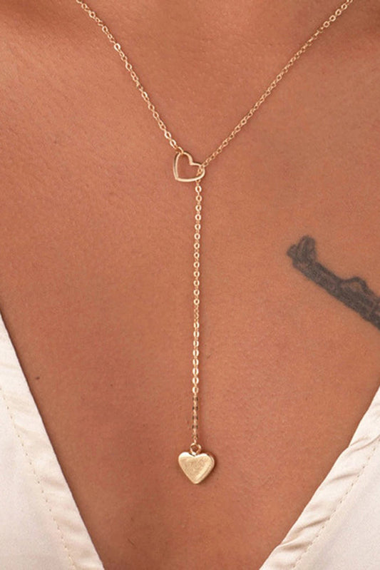 Heart Hollow Lariat Necklace RTS