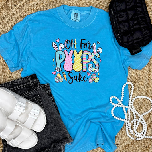 Oh For Peeps Sake Easter Graphic Tee