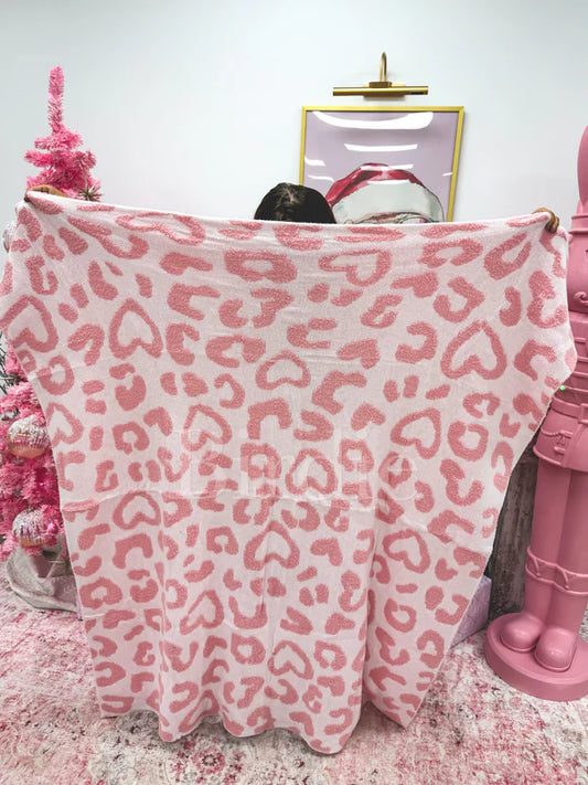 BIRDIE Reversible Hearts Blanket