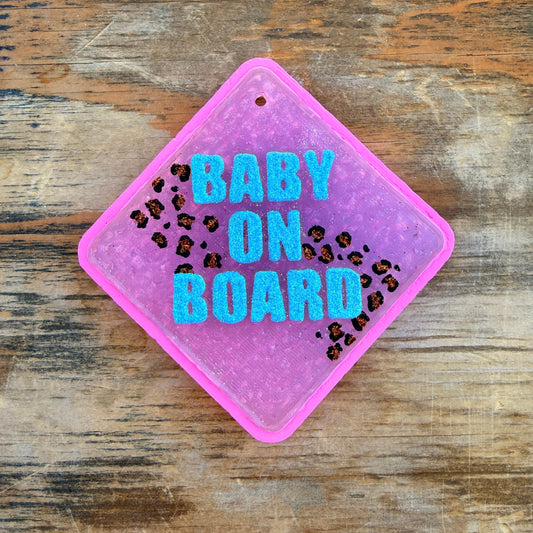 **Custom** “Baby on Board” Car Freshie