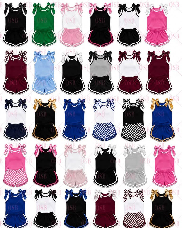 KIDS BOW TANK & SHORTS SET | PREORDER