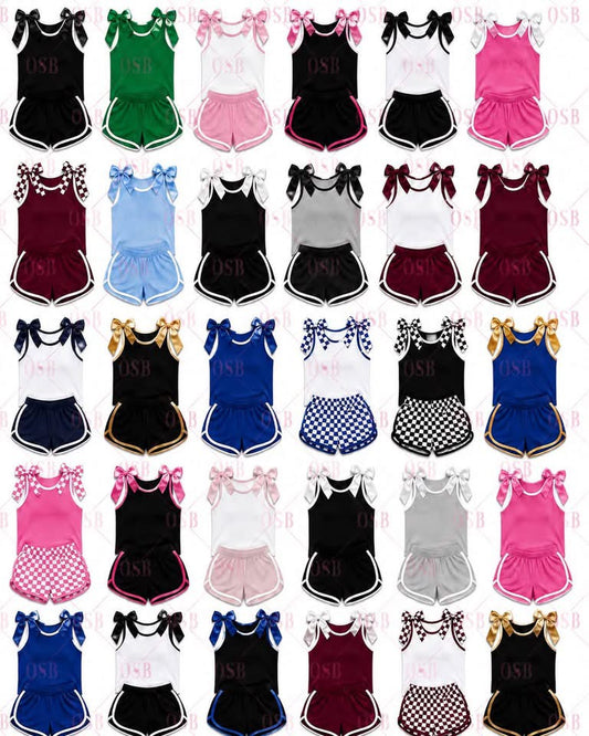 KIDS BOW TANK & SHORTS SET | PREORDER