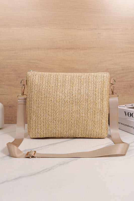 Straw Woven Shoulder Purse RTS