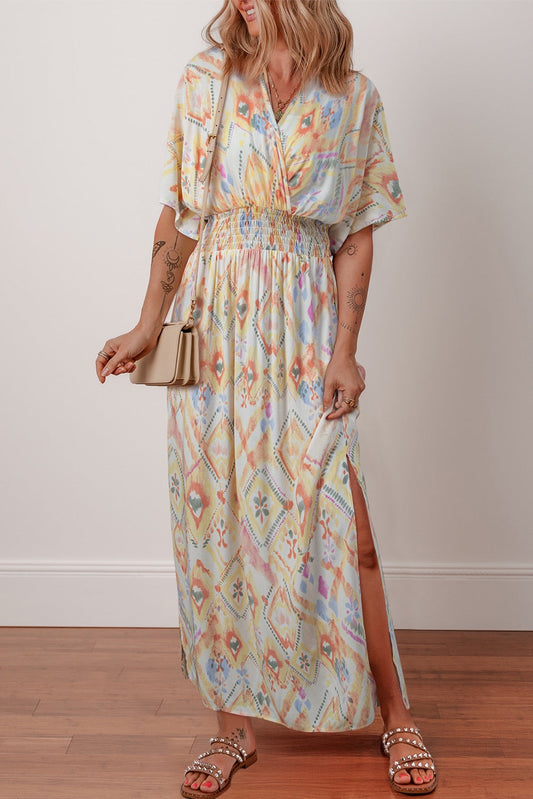 Multicolor Geometric Print Maxi LT