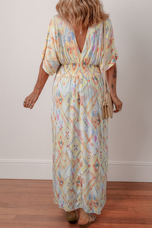 Multicolor Geometric Print Maxi LT
