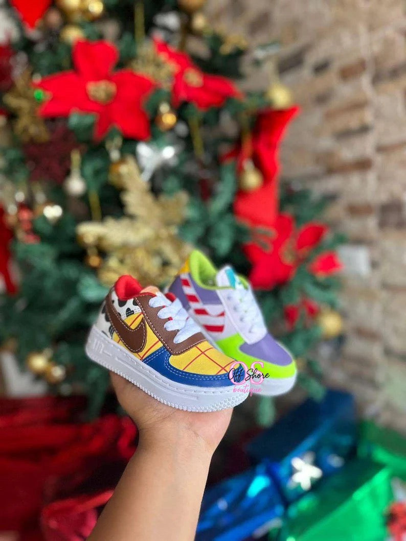 Woody & Buzz LightYear Air Force 1s